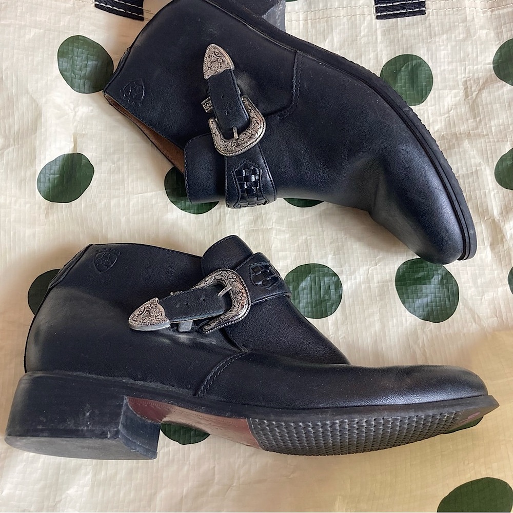 Ariat Black Leather Ankle Boots
